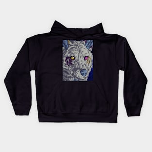 Красивый и нежный волк Kids Hoodie